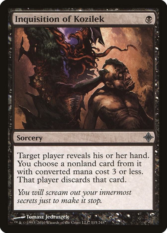 Inquisition of Kozilek 115 card from Rise of the Eldrazi