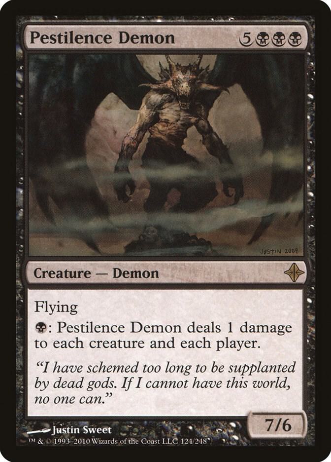 Pestilence Demon 124 card from Rise of the Eldrazi