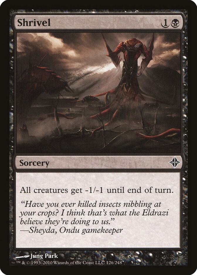 Shrivel 126 card from Rise of the Eldrazi