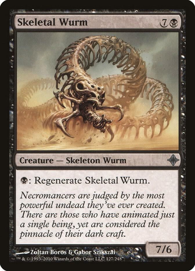Skeletal Wurm 127 card from Rise of the Eldrazi