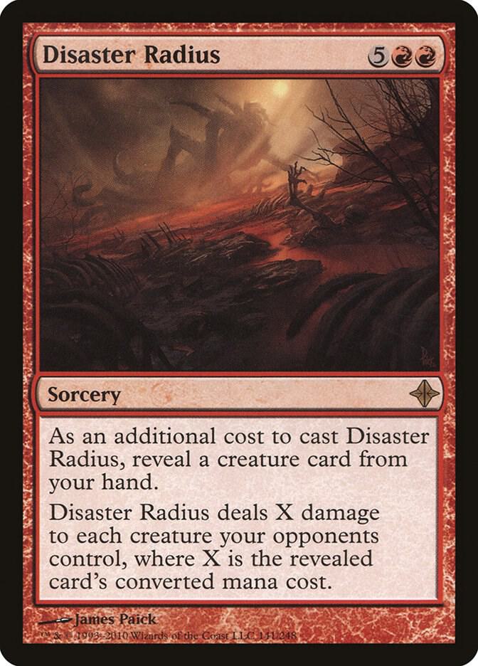 Disaster Radius 141 card from Rise of the Eldrazi