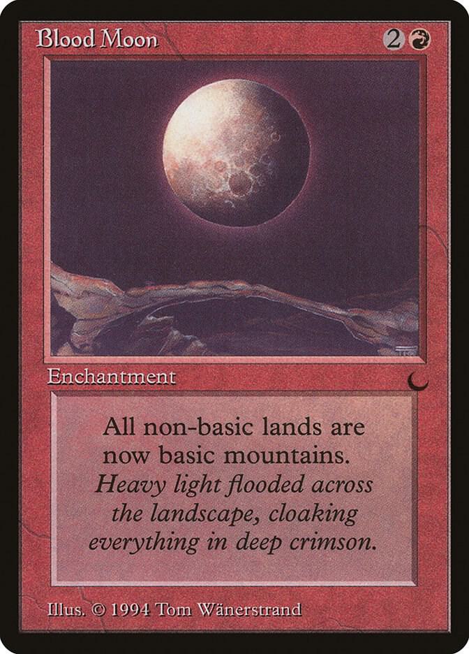 Blood Moon card from The Dark