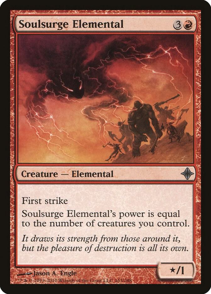 Soulsurge Elemental 163 card from Rise of the Eldrazi