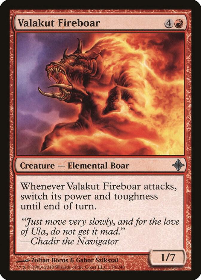 Valakut Fireboar 170 card from Rise of the Eldrazi