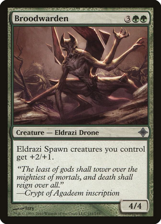 Broodwarden 181 card from Rise of the Eldrazi