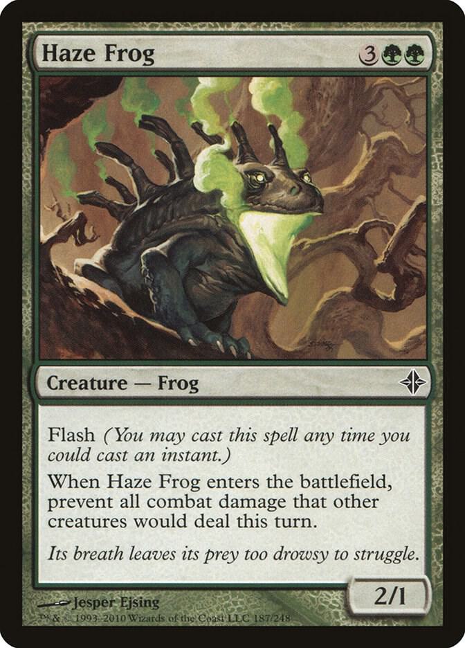 Haze Frog 187 card from Rise of the Eldrazi