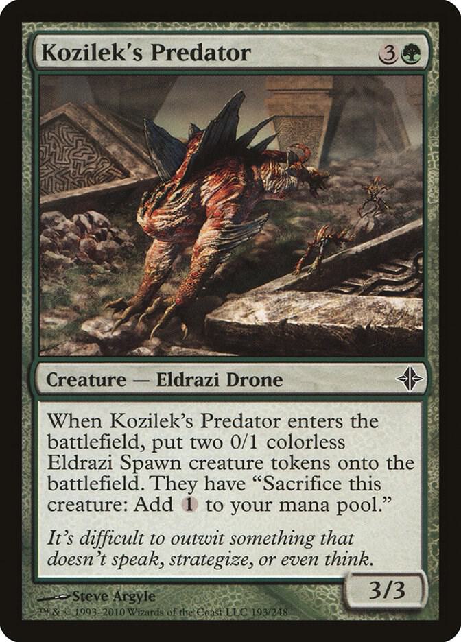 Kozilek's Predator 193 card from Rise of the Eldrazi