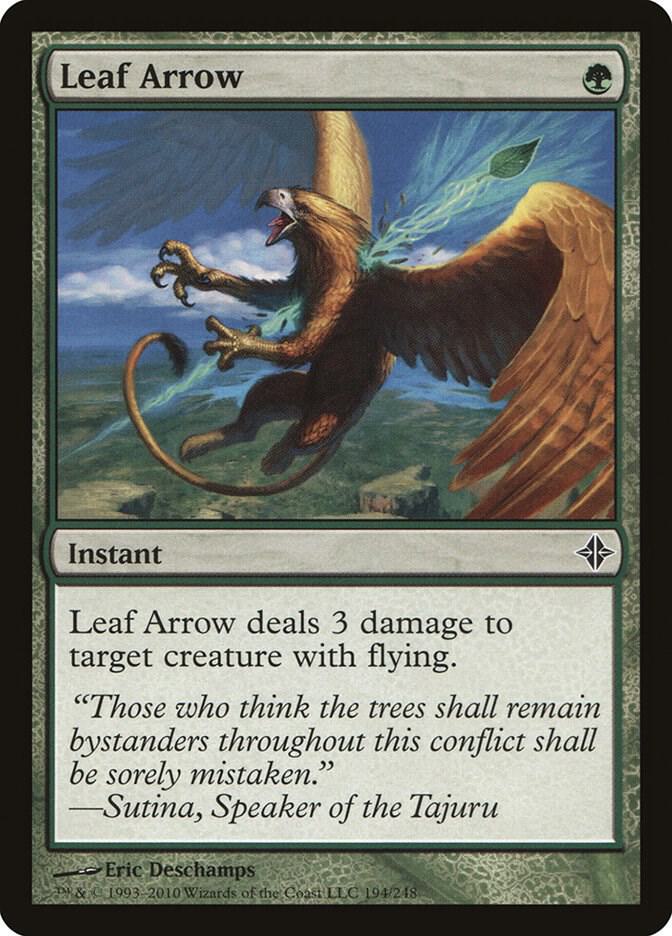Leaf Arrow 194 card from Rise of the Eldrazi