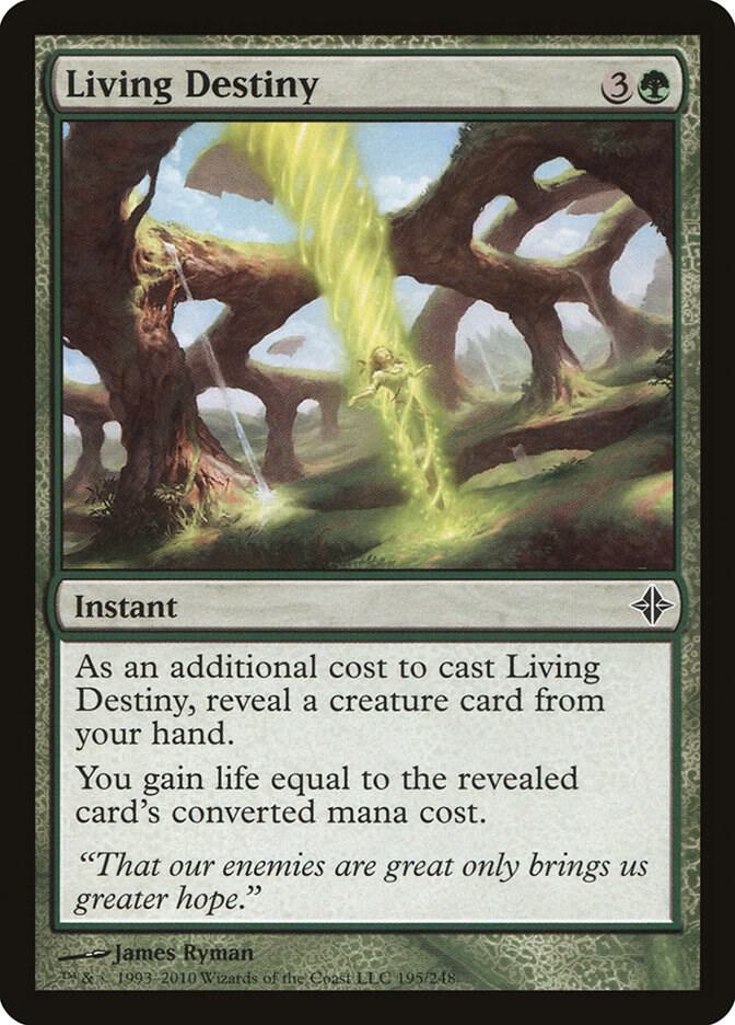 Living Destiny 195 card from Rise of the Eldrazi