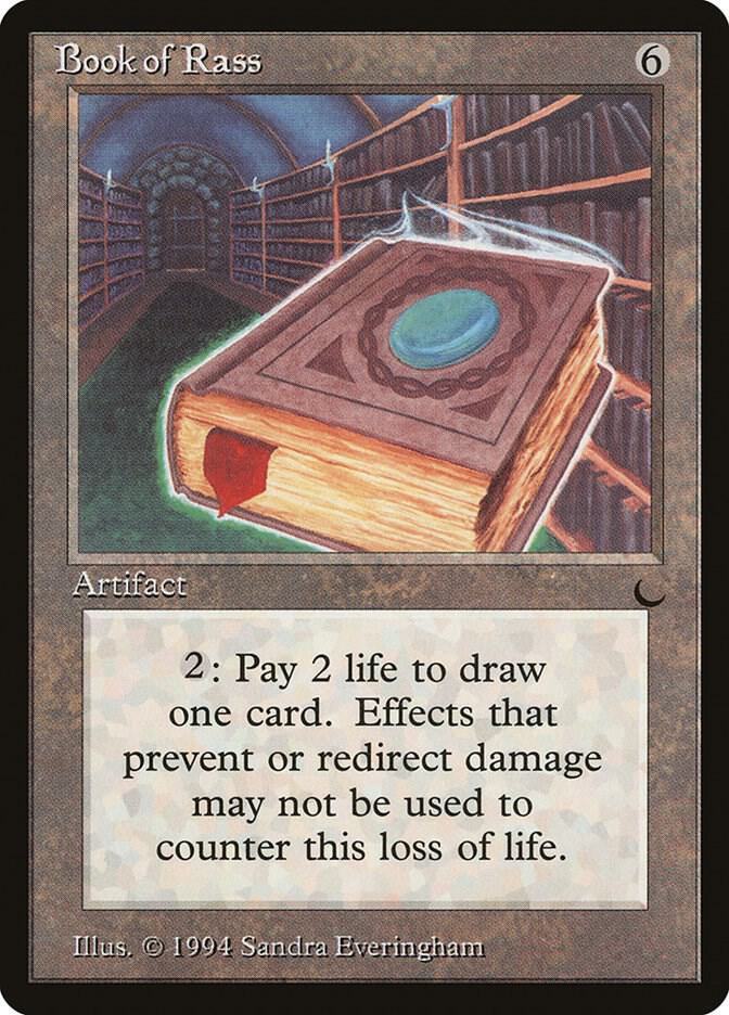 Book of Rass card from The Dark