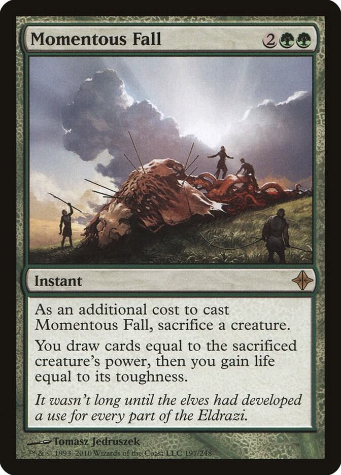 Momentous Fall 197 card from Rise of the Eldrazi
