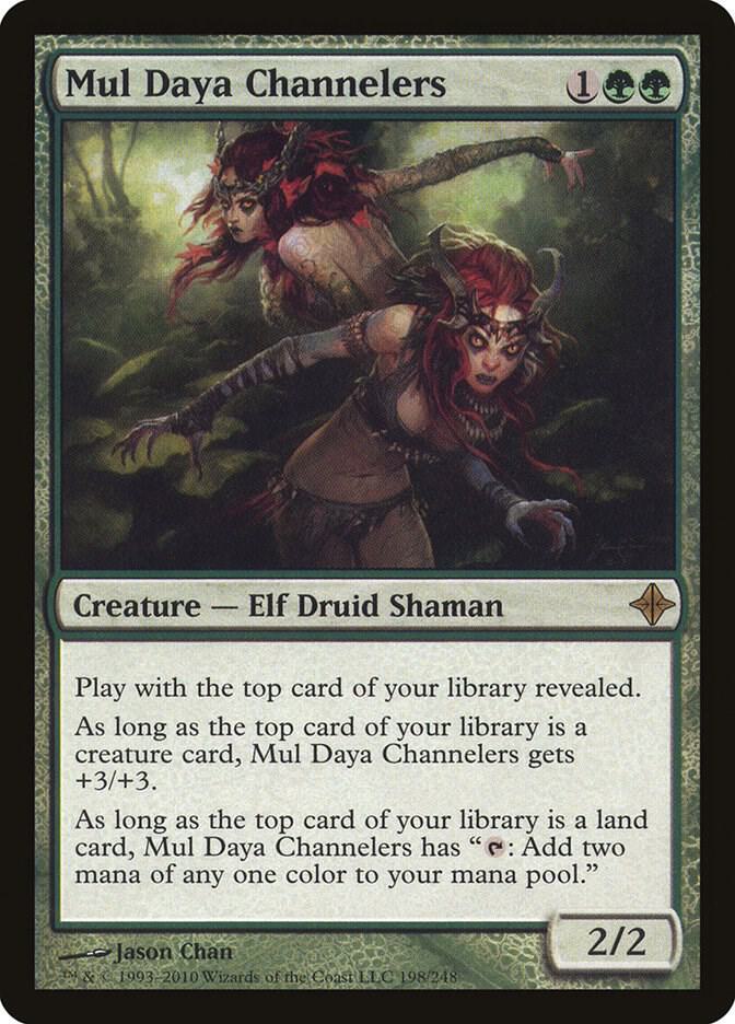 Mul Daya Channelers 198 card from Rise of the Eldrazi