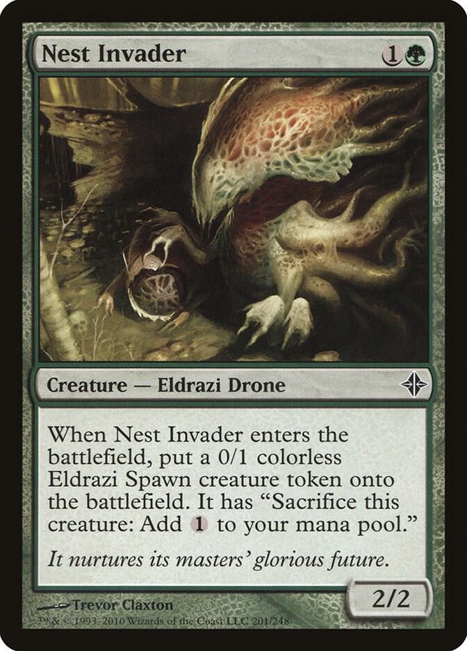 Nest Invader 201 card from Rise of the Eldrazi