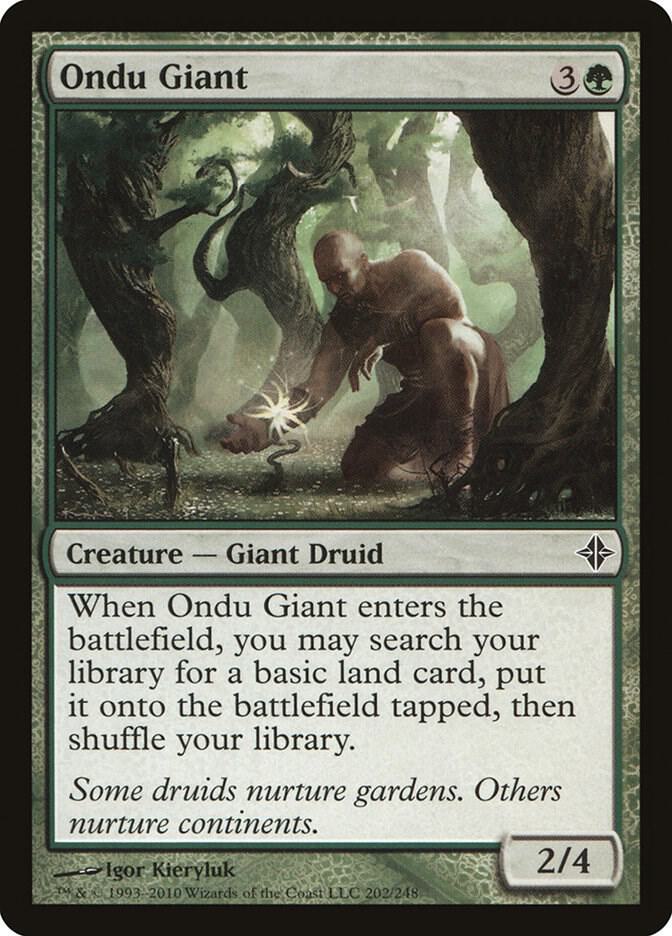 Ondu Giant 202 card from Rise of the Eldrazi