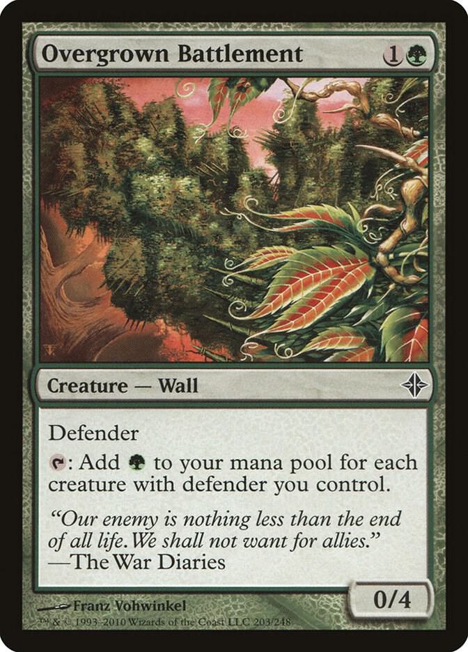 Overgrown Battlement 203 card from Rise of the Eldrazi