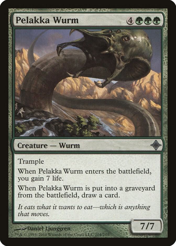 Pelakka Wurm 204 card from Rise of the Eldrazi