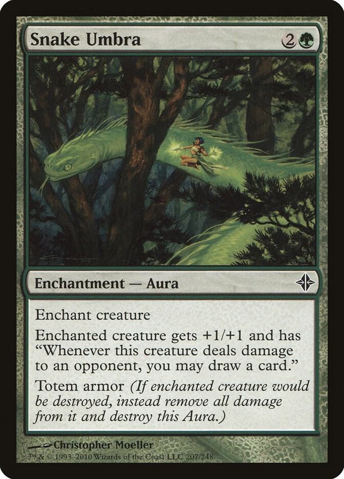 Snake Umbra 207 card from Rise of the Eldrazi