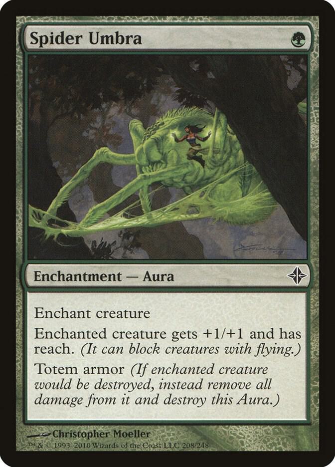 Spider Umbra 208 card from Rise of the Eldrazi