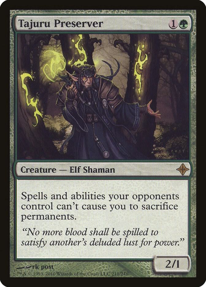 Tajuru Preserver 211 card from Rise of the Eldrazi
