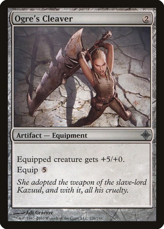 Ogre's Cleaver 220 card from Rise of the Eldrazi