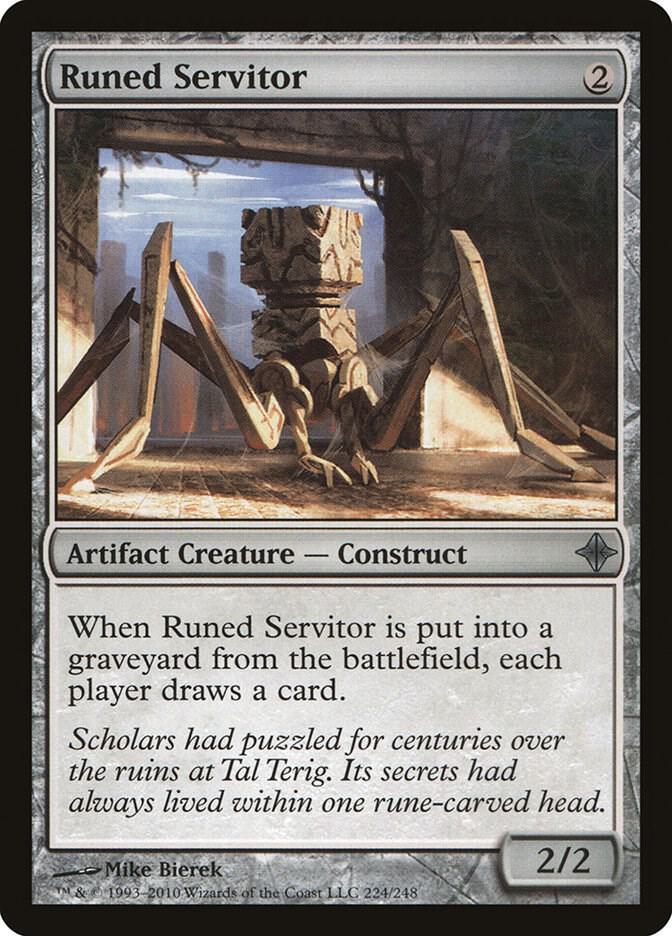 Runed Servitor 224 card from Rise of the Eldrazi