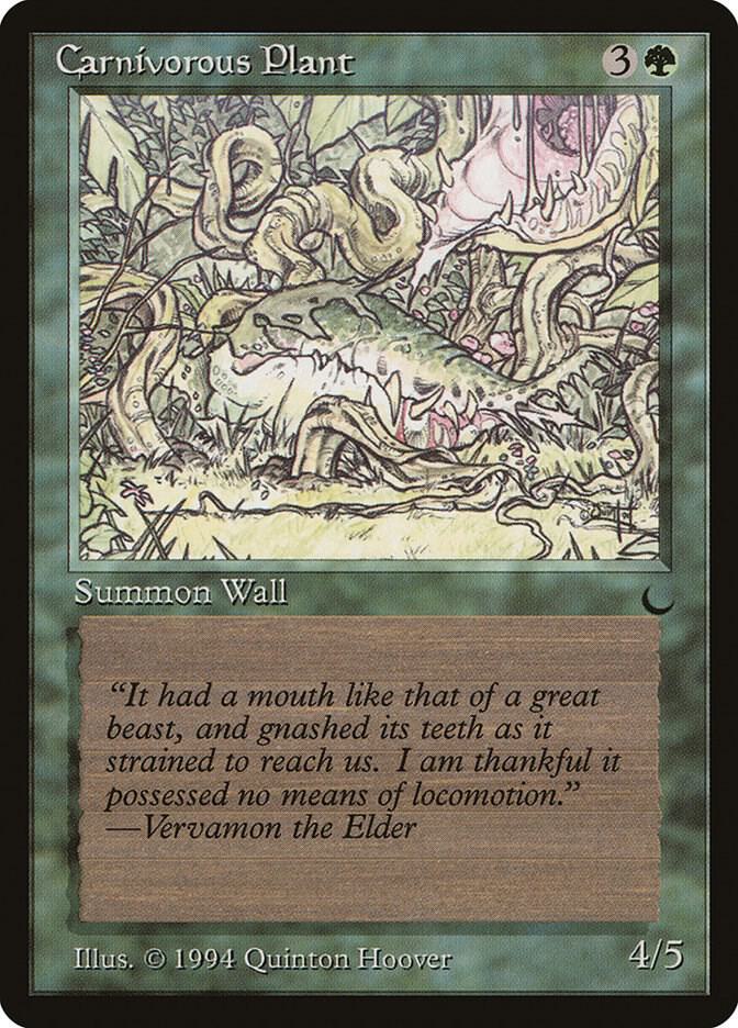 Carnivorous Plant card from The Dark
