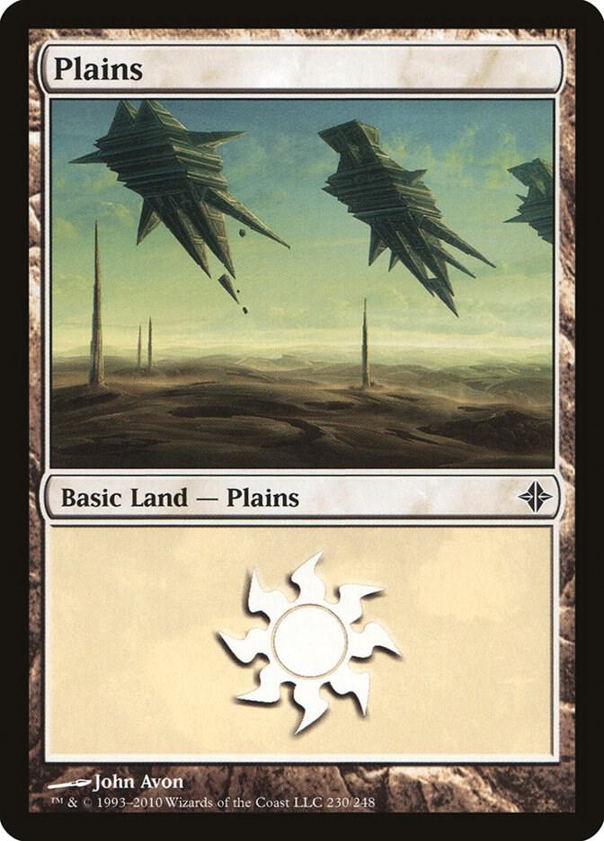 Plains 230 card from Rise of the Eldrazi