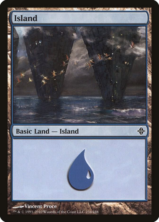 Island 234 card from Rise of the Eldrazi