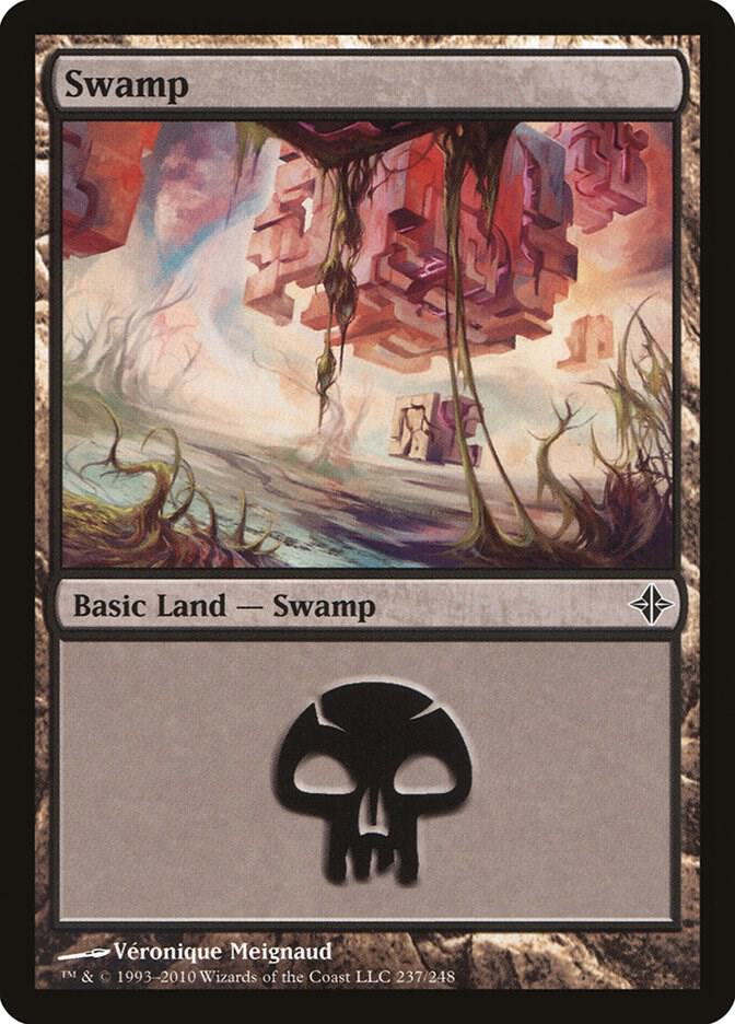 Swamp 237 card from Rise of the Eldrazi