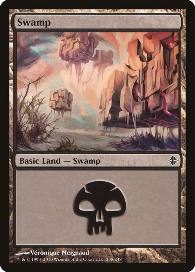 Swamp 238 card from Rise of the Eldrazi
