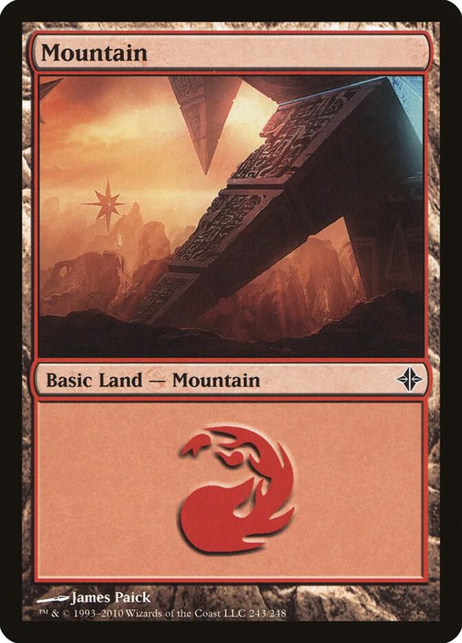 Mountain 243 card from Rise of the Eldrazi