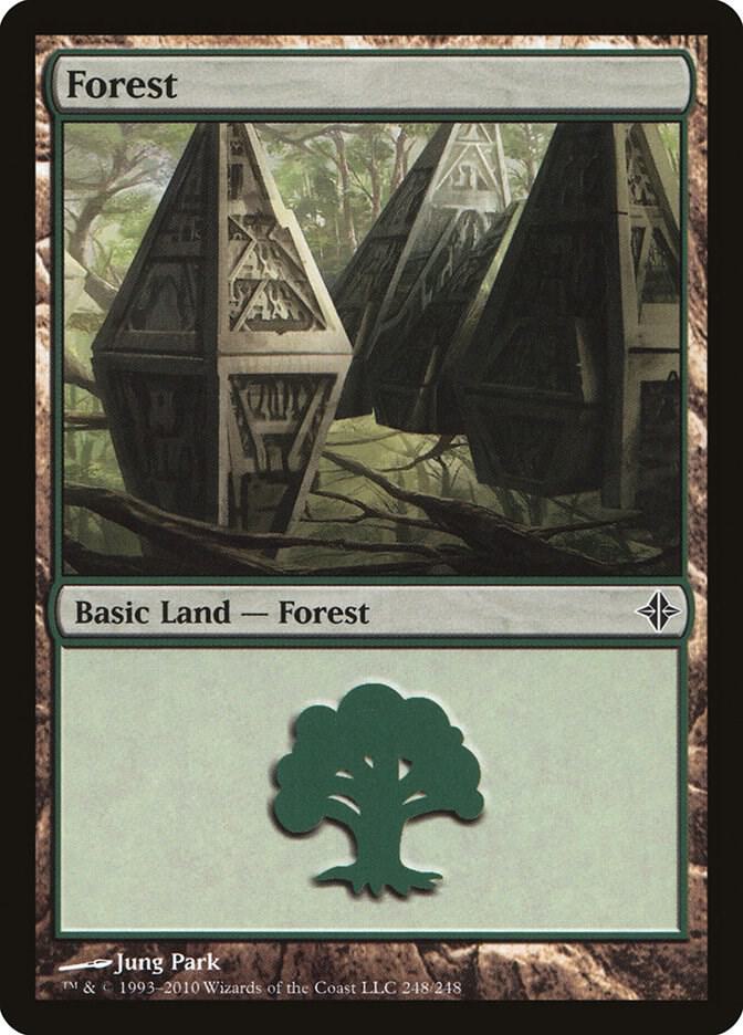 Forest 248 card from Rise of the Eldrazi