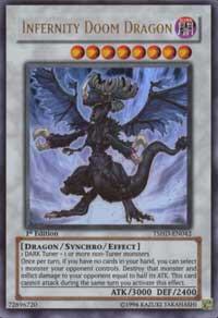 Infernity Doom Dragon TSHD-EN042 card from The Shining Darkness