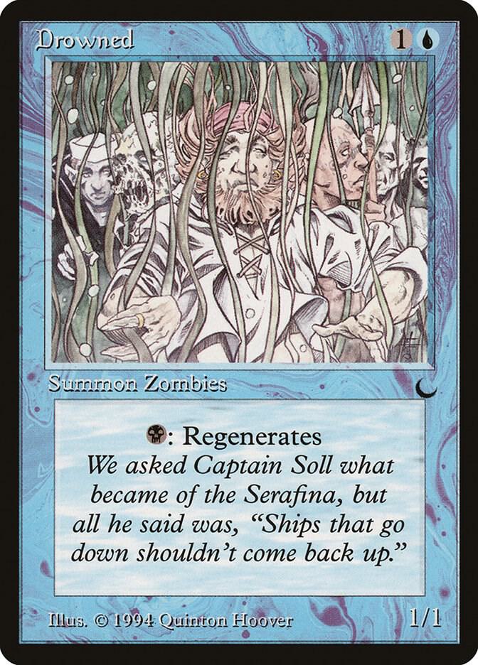 Drowned card from The Dark