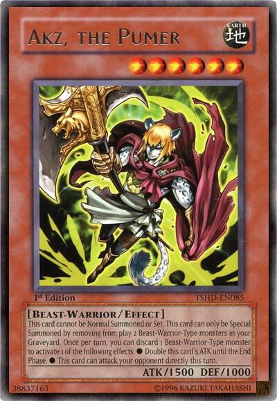 Akz, the Pumer TSHD-EN085 card from The Shining Darkness