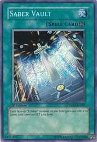 Saber Vault TSHD-EN086 card from The Shining Darkness