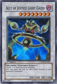 Ally of Justice Light Gazer TSHD-EN096 card from The Shining Darkness