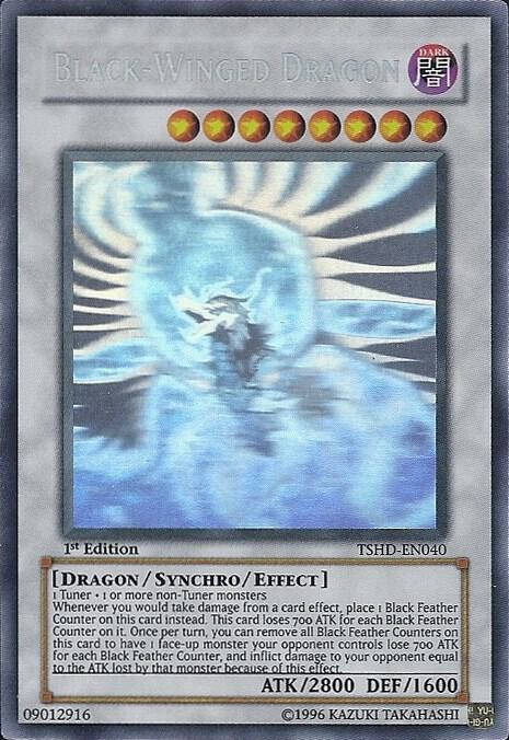 Black-Winged Dragon (Ghost Rare) TSHD-EN040 card from The Shining Darkness
