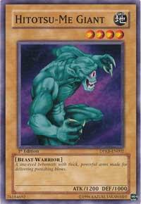 Hitotsu-Me Giant DPKB-EN002 card from Duelist Pack: Kaiba