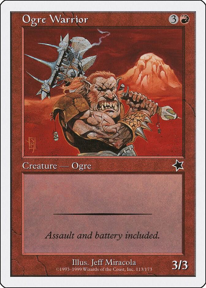 Ogre Warrior 113 card from Starter 1999