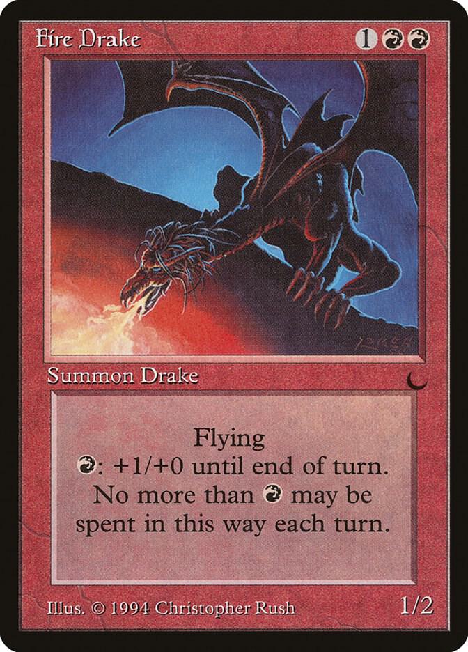 Fire Drake card from The Dark