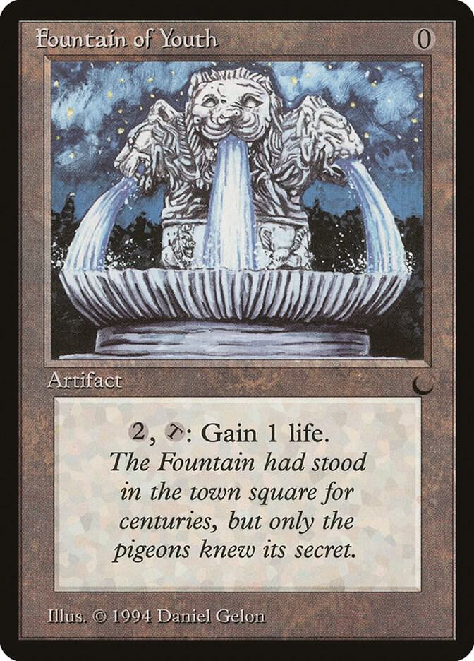 Fountain of Youth card from The Dark
