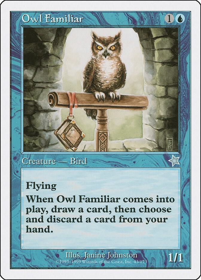 Owl Familiar 43 card from Starter 1999