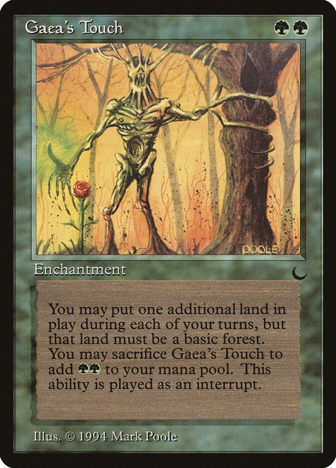 Gaea's Touch card from The Dark