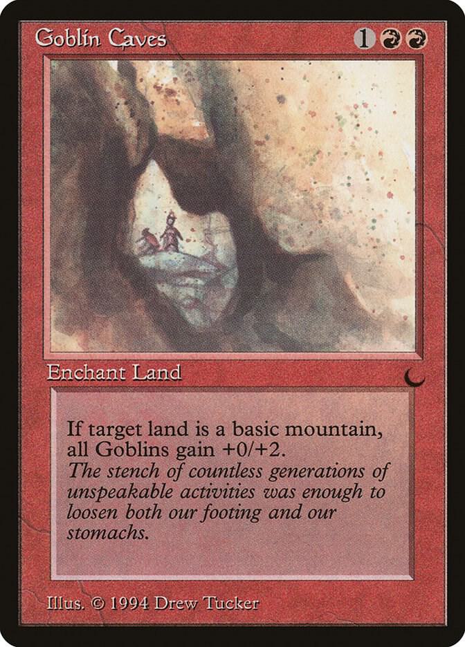 Goblin Caves card from The Dark