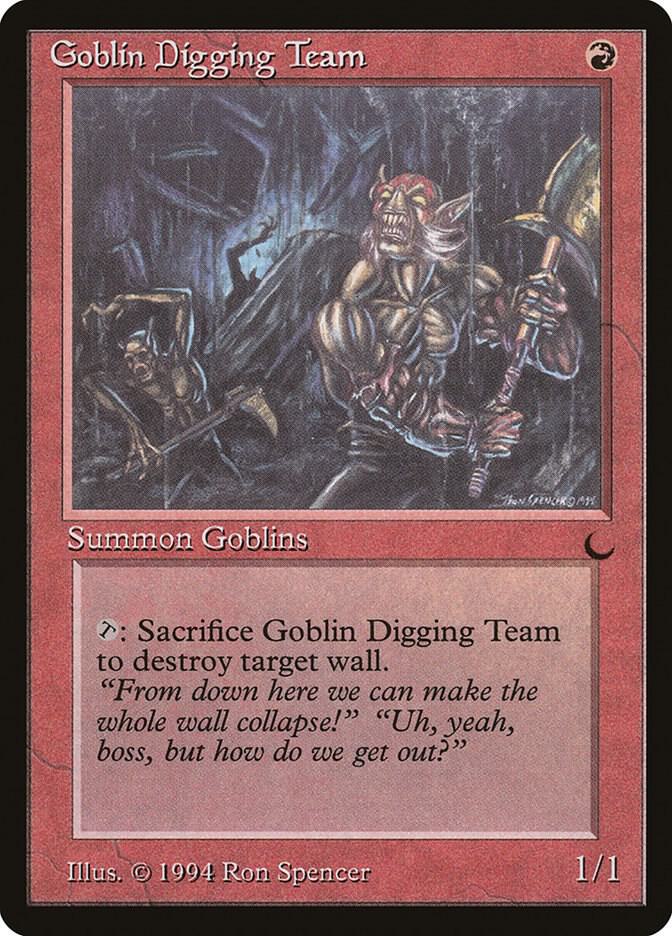 Goblin Digging Team card from The Dark