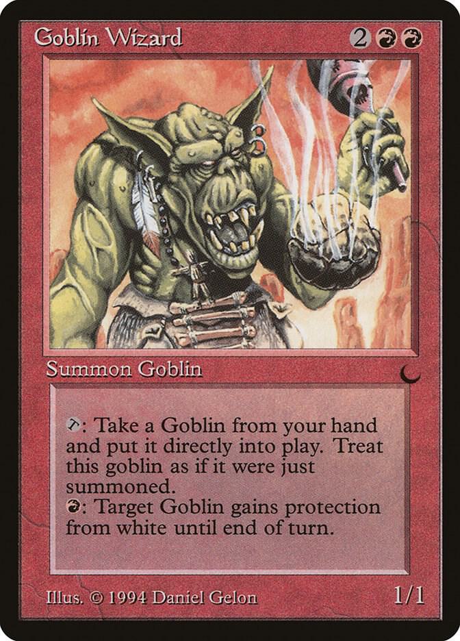 Goblin Wizard card from The Dark