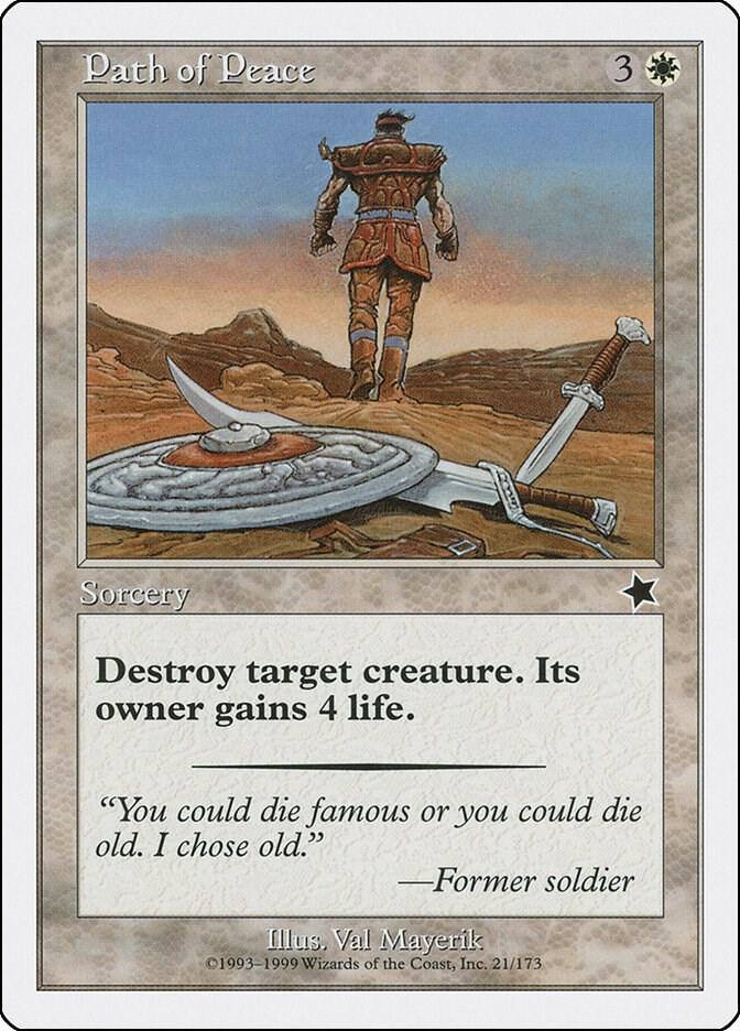 Path of Peace 21 card from Starter 1999