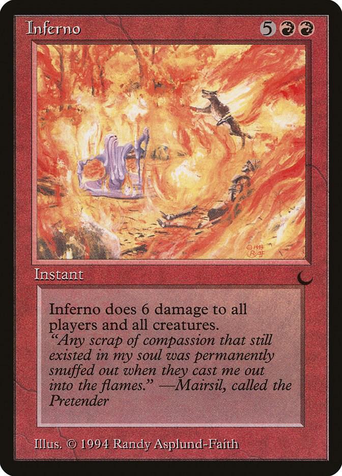 Inferno card from The Dark