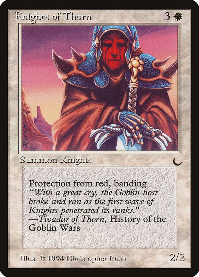 Knights of Thorn card from The Dark